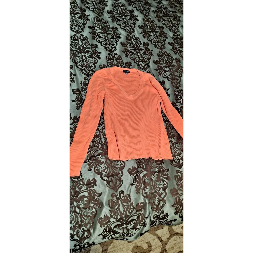 Preview International Ribbed Sweater‎ Top Size XL Peach
